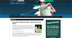 Desktop Screenshot of irish-open-golf.com