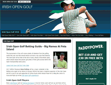 Tablet Screenshot of irish-open-golf.com